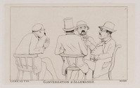 KG 08338
<br/>
'Conversation d'Allemands'
<br/>
<em>Siccama, jhr Louis Charles Hora (1807-1880)</em>